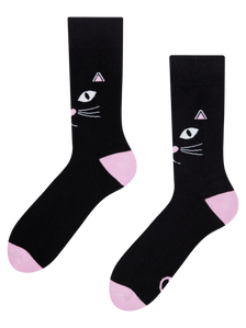 Lustige warme Socken Katzenblick