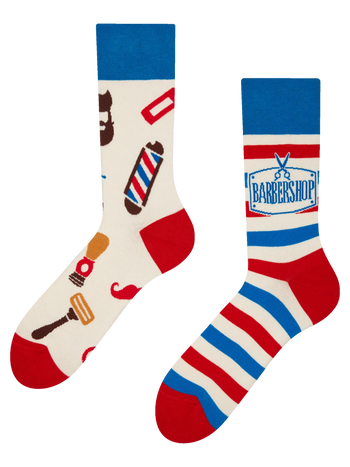 Lustige Socken Barbershop