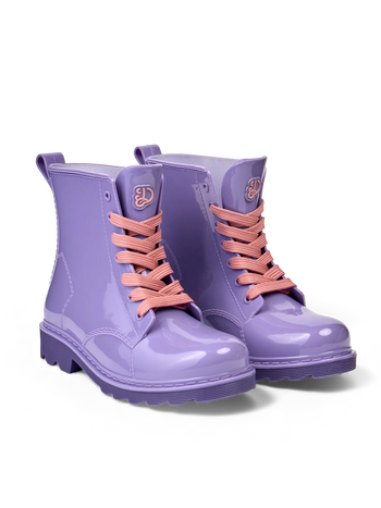 Duftende lila Regenstiefel für Kinder