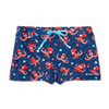 Lustige elastische Badeshorts für Kinder Roter Oktopus