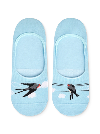 Lustige No-Show-Socken Schwalben
