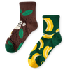 Lustige Crewsocken Affe und Bananen