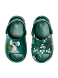 Lustige chunky Baby-Clog-Sandalen Koala und Blätter