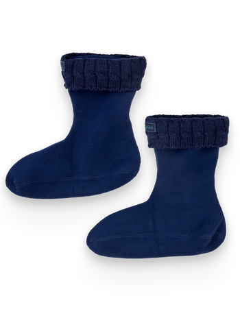 Isolierte Stiefelsocken für Regenstiefel Tiefblau