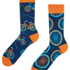 Lustige Socken Oranges Fahrrad
