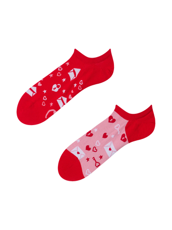 Lustige Sneakersocken Liebesbriefe