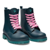 Smaragdblaue Regenstiefel für Frauen