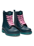 Smaragdblaue Regenstiefel für Frauen