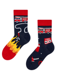 Lustige Kindersocken Feuerwehrmann