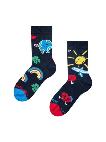 Lustige Kindersocken Liebe auf der ganzen Welt