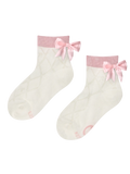 Cutecore-Socken für Mädchen Rosa Schleife