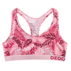 Lustige Damenbralette Rosa Blätter