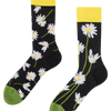 Lustige Socken Gänseblümchen in der Nacht