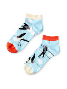 Lustige Knöchelsocken Schwalben