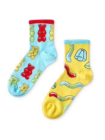 Lustige Crewsocken Gummibären
