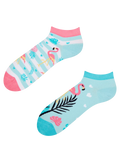 Lustige Knöchelsocken Liebes-Flamingos