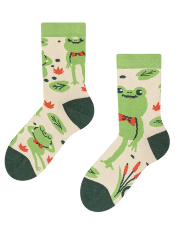 Lustige Kindersocken Kleiner Frosch