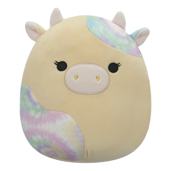 Squishmallows Rina die gelbe Kuh mit Tie-Dye-Flecken, 20 cm
