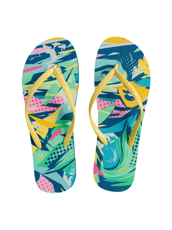 Lustige Flip-Flops Pop Art