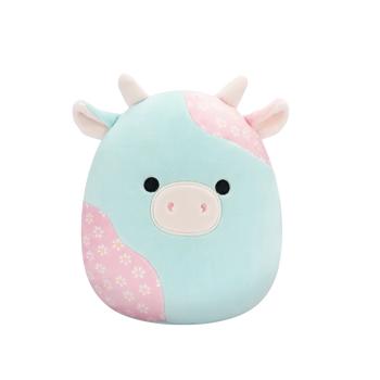 Squishmallows Yamaris die mintfarbene und rosa geblümte Kuh, 20 cm