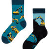 Lustige Kindersocken Bagger
