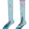 Lustige Kniestrümpfe Liebes-Flamingos