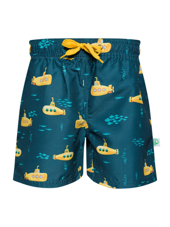 Lustige Badeshorts für Jungen Gelbes U-Boot