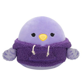 Squishmallows Anoushka der Sittich mit Wollhoodie, 20 cm