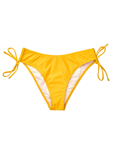 Goldgelbe verstellbare Bikinihöschen