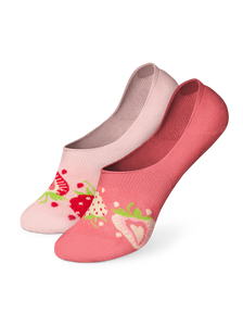 Lustige No-Show-Socken Süße Erdbeeren