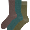 3er-Pack Socken aus recycelter Baumwolle Jäger