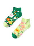 Lustige Knöchelsocken Blumengarten