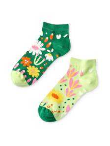 Lustige Knöchelsocken Blumengarten