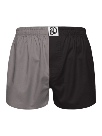 Graue und schwarze Shorts für Männer