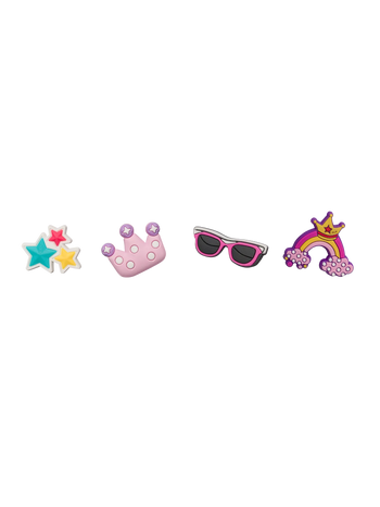 Abnehmbare Anstecker für Kinder 4er-Pack Prinzessin