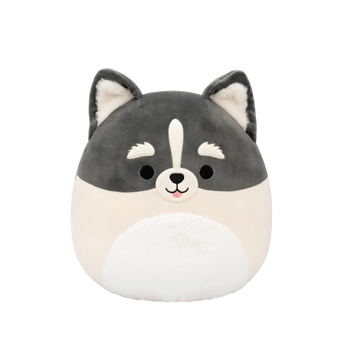 Squishmallows Paolo der grau-weiße Pomsky, 30 cm