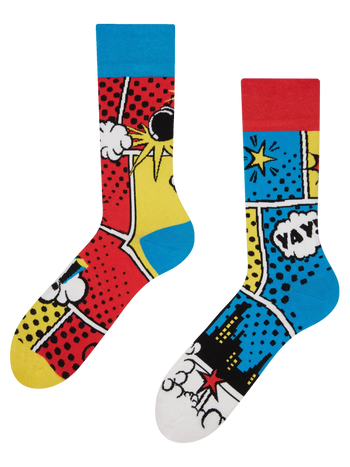 Lustige Socken Bunte Comics
