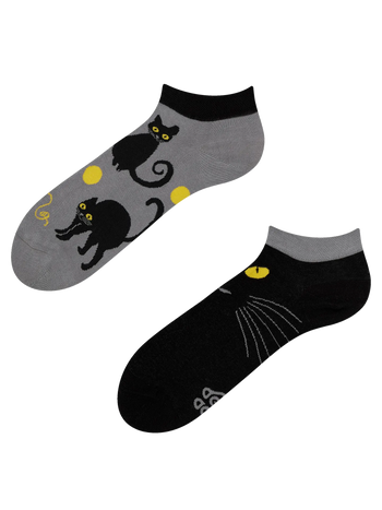Lustige Knöchelsocken Katzenaugen