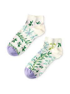 Lustige Knöchelsocken Gartenkräuter