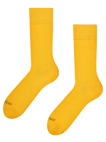 Senfgelbe Socken