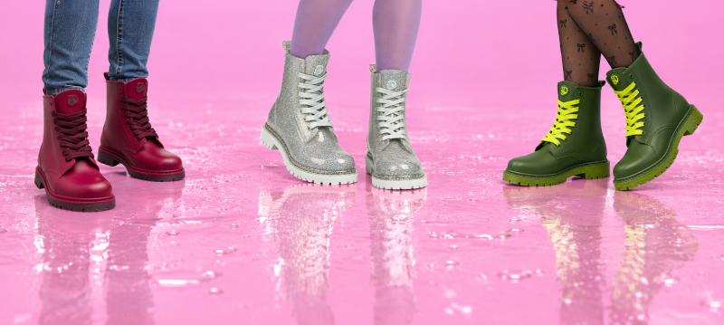 Tiefblaue Regenstiefel für Frauen – Dedoles