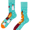 Lustige warme Socken Wintereichhörnchen