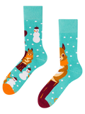 Lustige warme Socken Wintereichhörnchen
