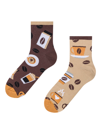 Lustige Crewsocken Morgenkaffee