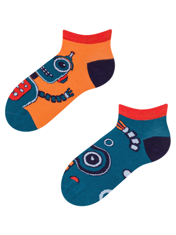 Lustige Knöchelsocken für Kinder Roboter