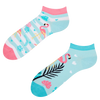 Lustige Knöchelsocken Liebes-Flamingos