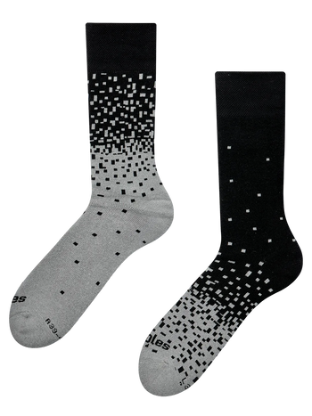 Warme Socken Schwarz & Grau