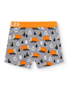 Lustige Boxershorts für Jungen Müllwagen
