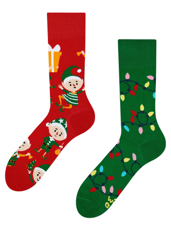 Lustige Socken Elfen