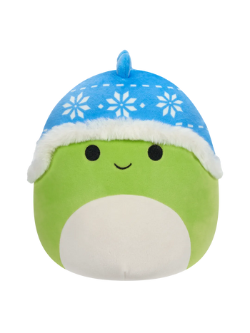 Squishmallows Danny der grüne Dinosaurier mit blauem Hut, 20 cm